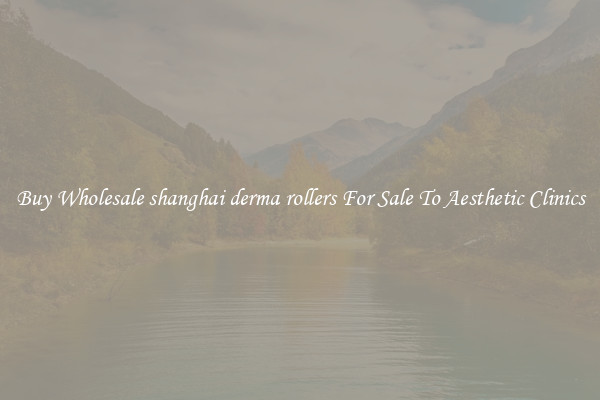 Buy Wholesale shanghai derma rollers For Sale To Aesthetic Clinics