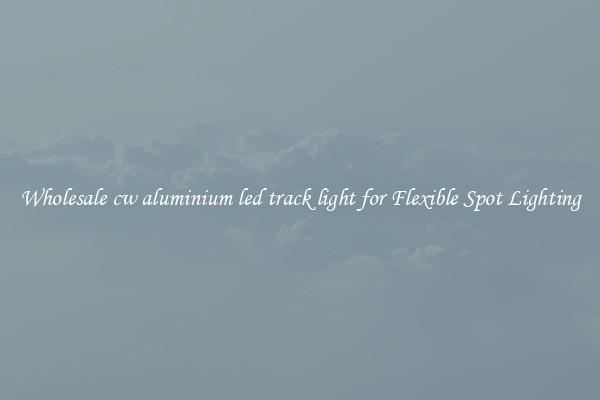Wholesale cw aluminium led track light for Flexible Spot Lighting