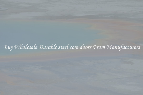 Buy Wholesale Durable steel core doors From Manufacturers