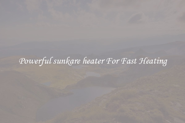 Powerful sunkare heater For Fast Heating
