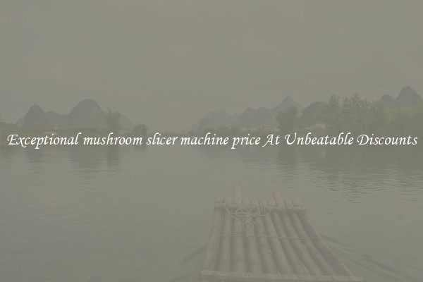 Exceptional mushroom slicer machine price At Unbeatable Discounts