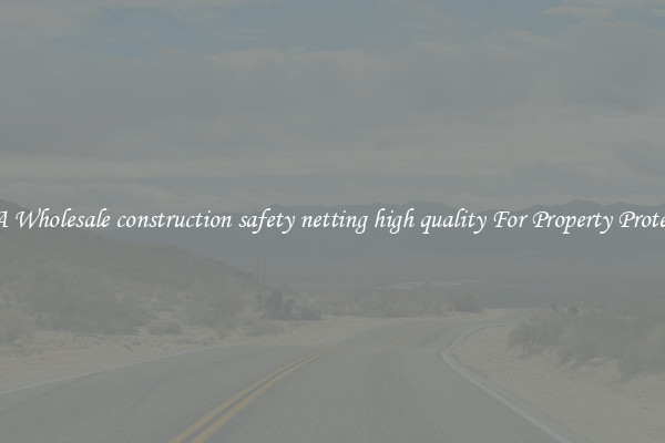 Get A Wholesale construction safety netting high quality For Property Protection